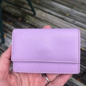 Coach lavender card case